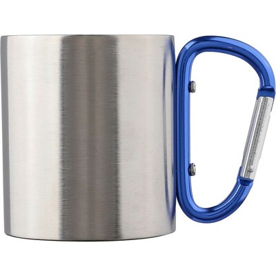 Metallbecher 185 ml mit Karabinerhaken