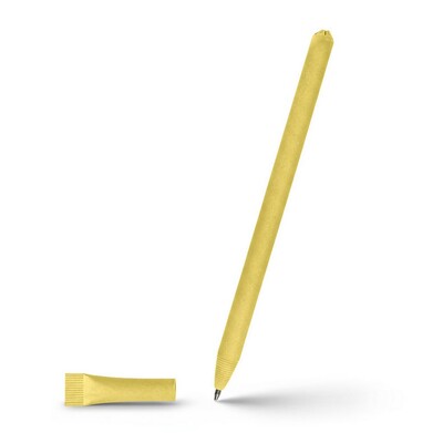 Rolled paper ball pen with cap | Debra