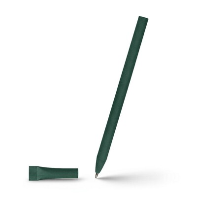 Rolled paper ball pen with cap | Brittany