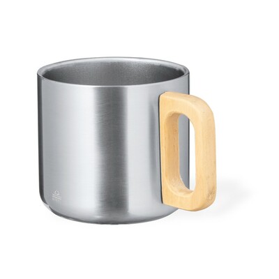 Recycled stainless steel mug 400 ml