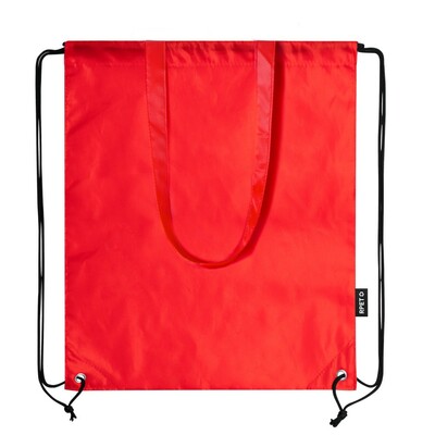 RPET bag 2 in 1, drawstring bag and shopping bag