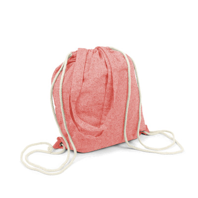 Recycelte Baumwolltasche 2 in 1, Beutel mit Kordelzug und Einkaufstasche | Jamarion