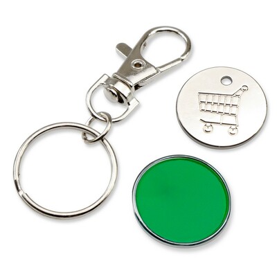 Keyring with shopping cart coin | Lill