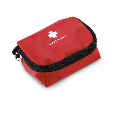 First aid kit in pouch, 17 pcs