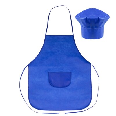 Set de cuisine, tablier de cuisine avec capuchon de cuisine, taille des enfants | Nedina