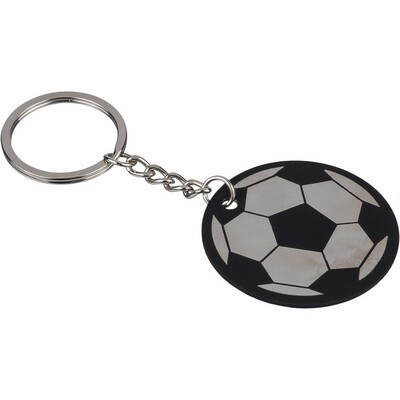 Round keyring "football"