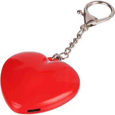 Heart-shaped keyring, LED lamp
