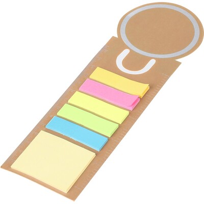Notizhalter, Haftnotizen, Lesezeichen, Notizbuch, Lineal